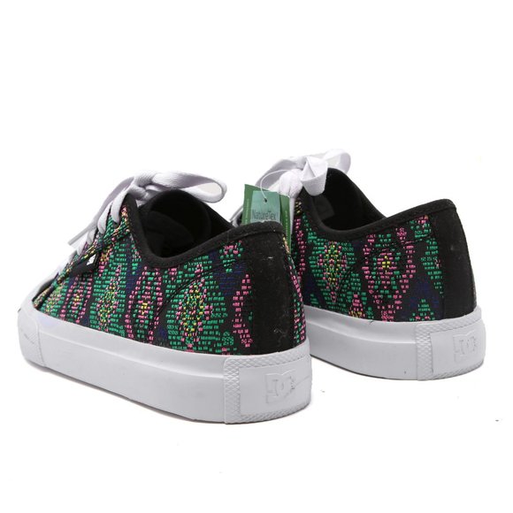 DC Canvas Tapestry Vegan Sneaker Manual TXTL Skateboarding Casual Shoe Black NEW - Picture 5 of 11